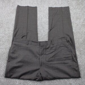 Brooks Brothers 1818 Pants Men 42x30 Gray Reda Flexo Madison Merino Wool Stretch